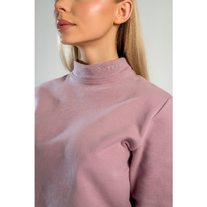 Γυναικείο Φούτερ με Ψηλό Λαιμό Essential Mauve  – STRIX L