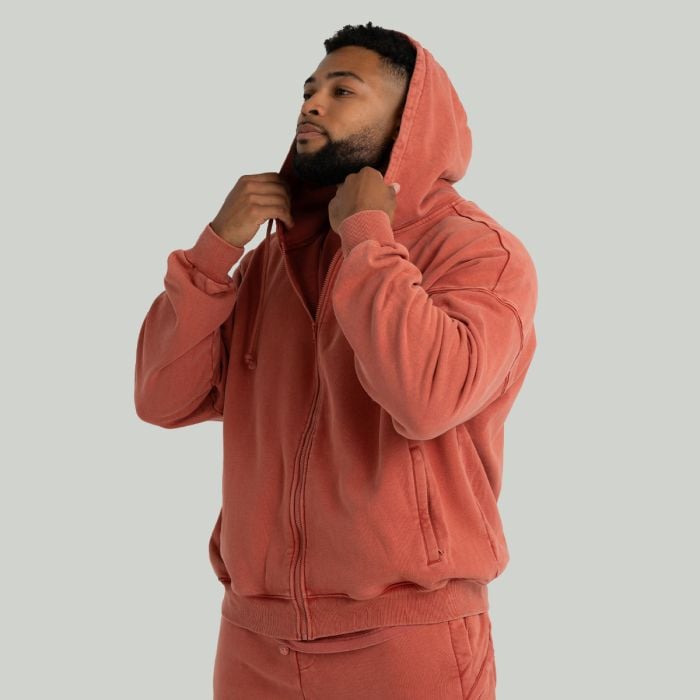 Ζακέτα με κουκούλα Washed Terra - STRIX L