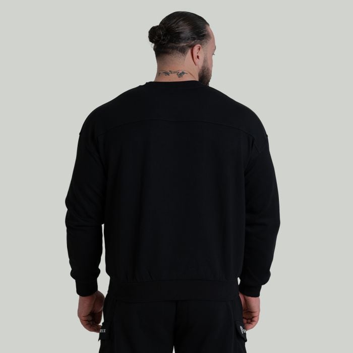 SS25 Relaxed Φούτερ Black - STRIX XXL
