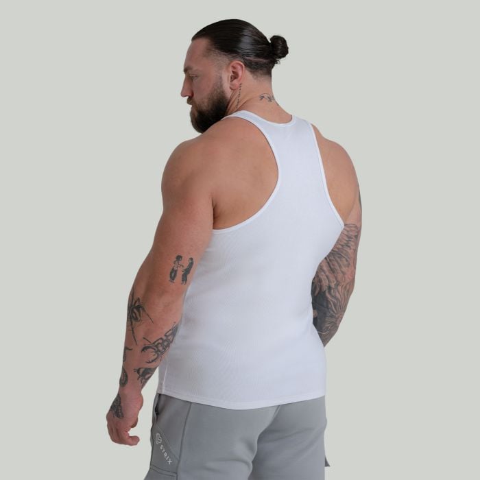 Ribbed Tank Top White - STRIX XL