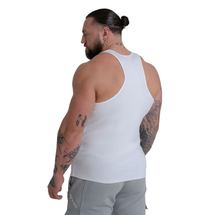 Ribbed Tank Top White - STRIX XL