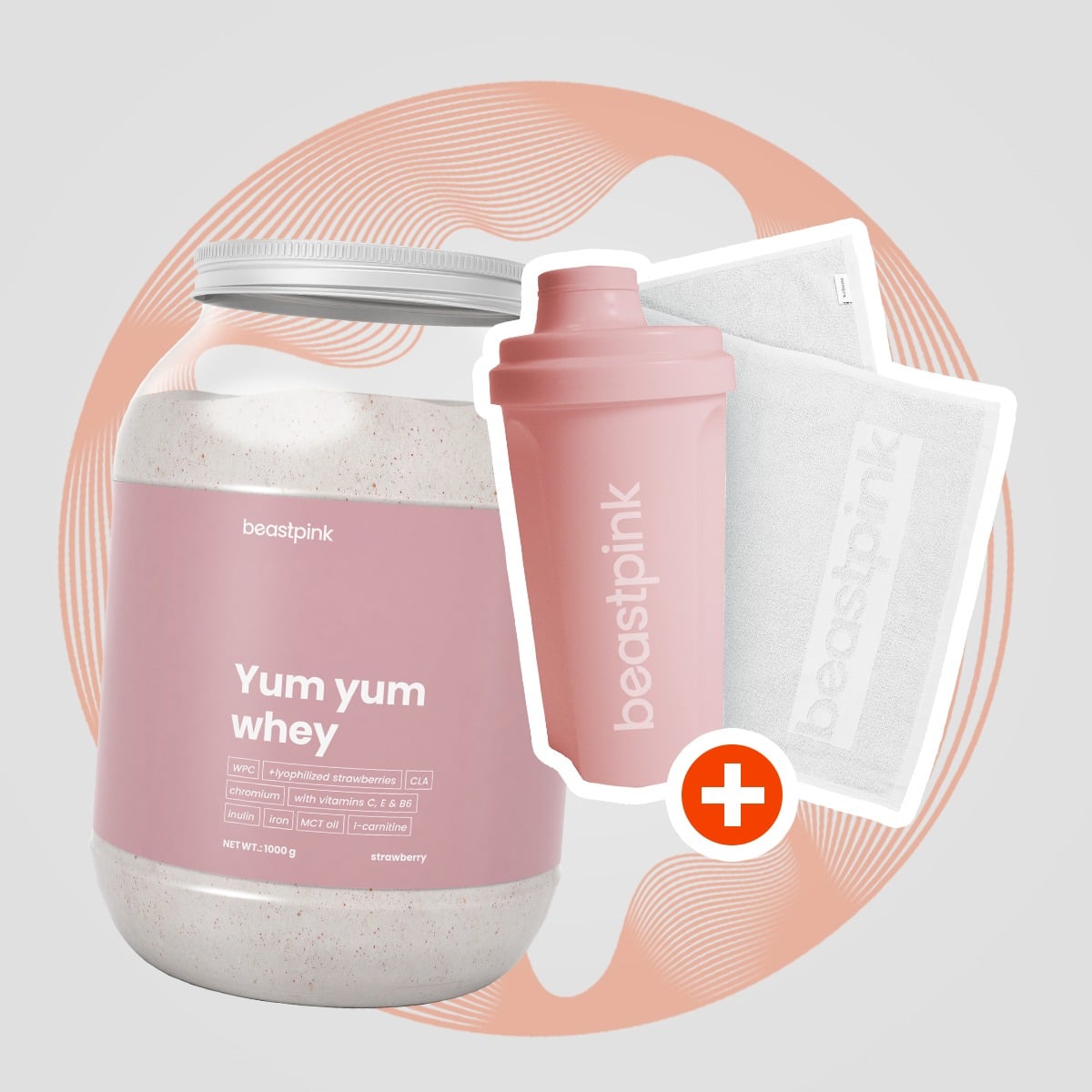 Πρωτεΐνη Yum Yum Whey - BeastPink + ΔΩΡΑ