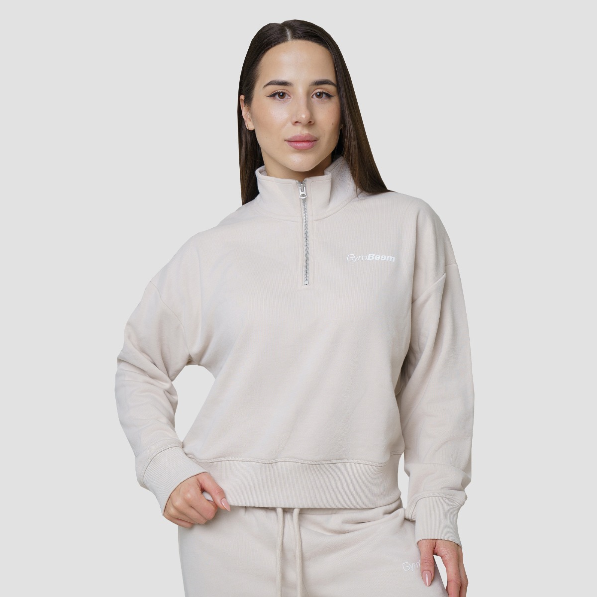 Γυναικείο Jumper Agile 1/2 Zip Desert - GymBeam