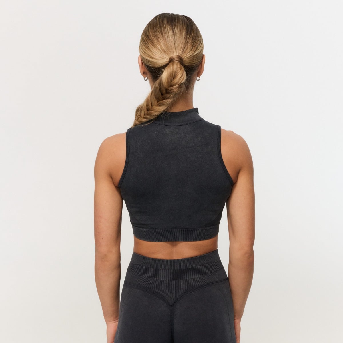 Fierce Seamless Sports Bra Dark Grey - GymBeam