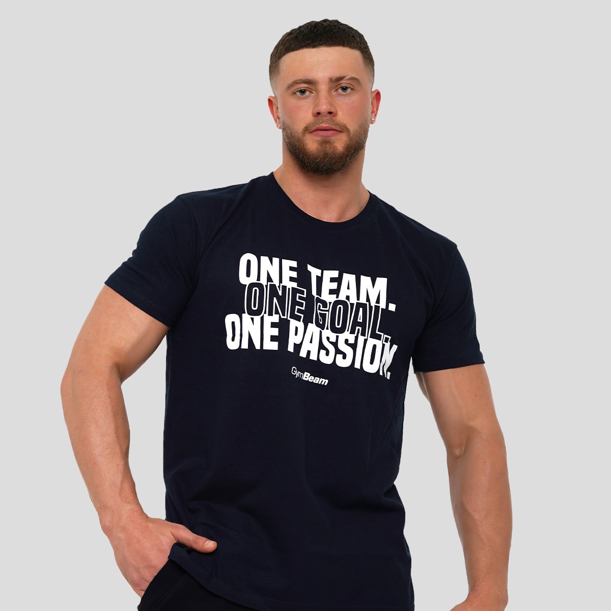 Ανδρικό T-Shirt One Team Navy - GymBeam