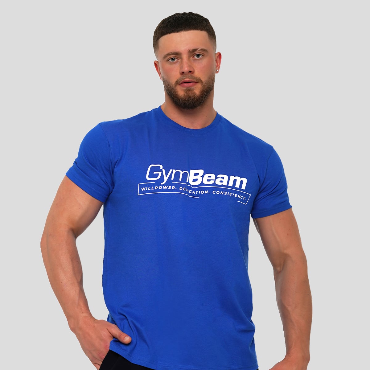 Ανδρικό T-shirt Willpower Royal Blue - GymBeam