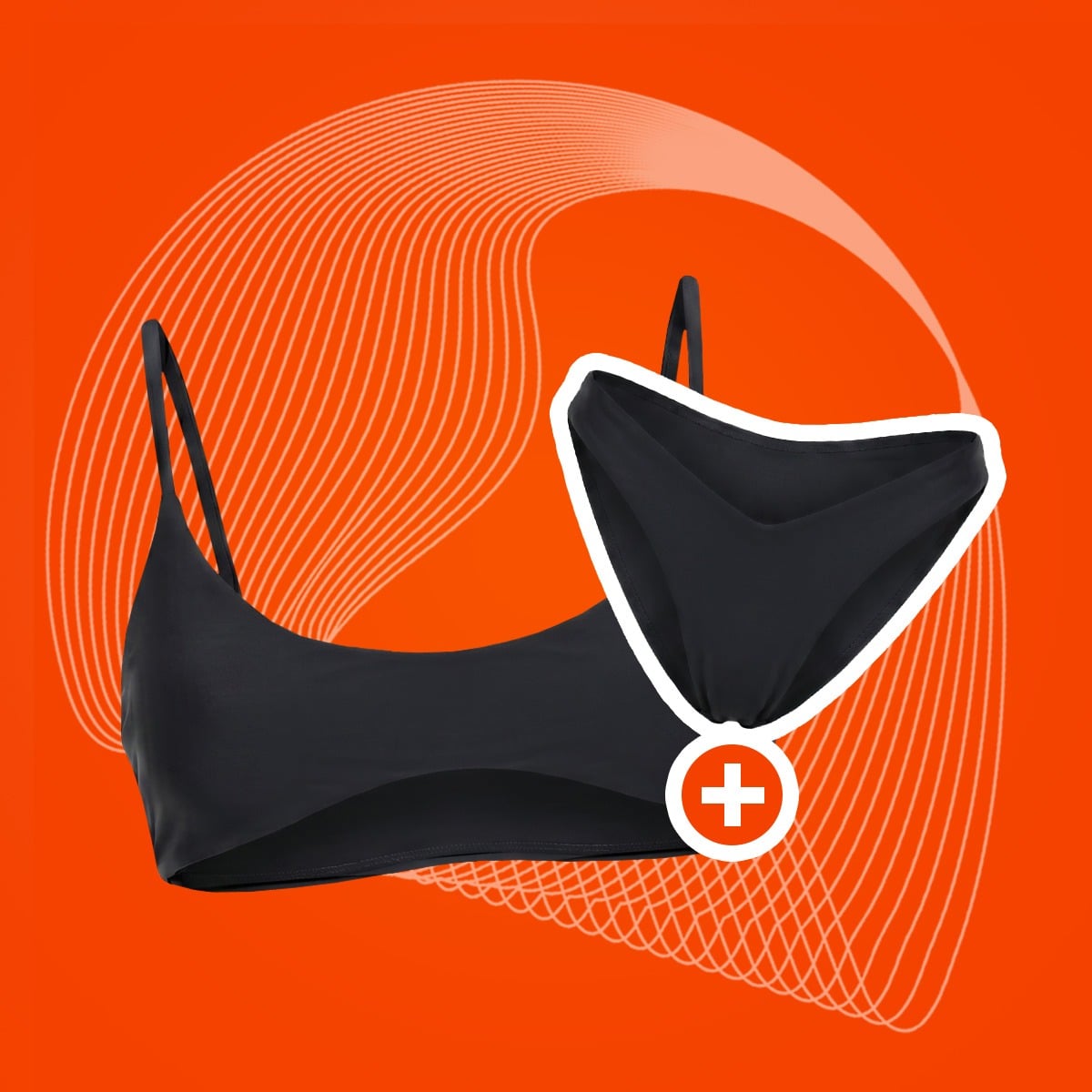 HAWAII Bikini Top Black - GymBeam + ΔΩΡΟ