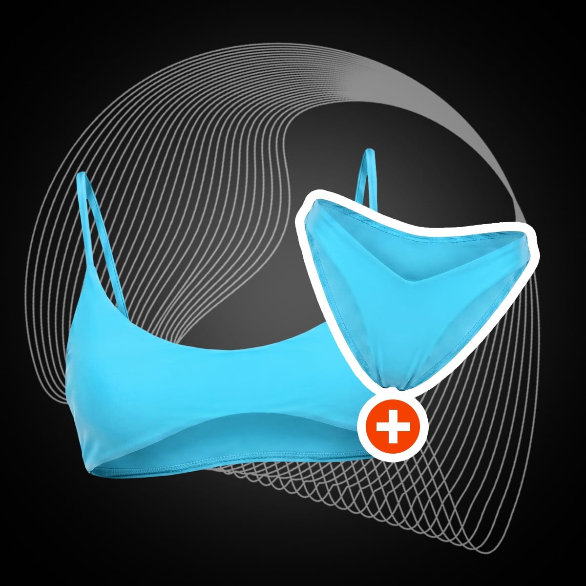 Γυναικείο Bikini Top HAWAII Lagoon - GymBeam + ΔΩΡΟ