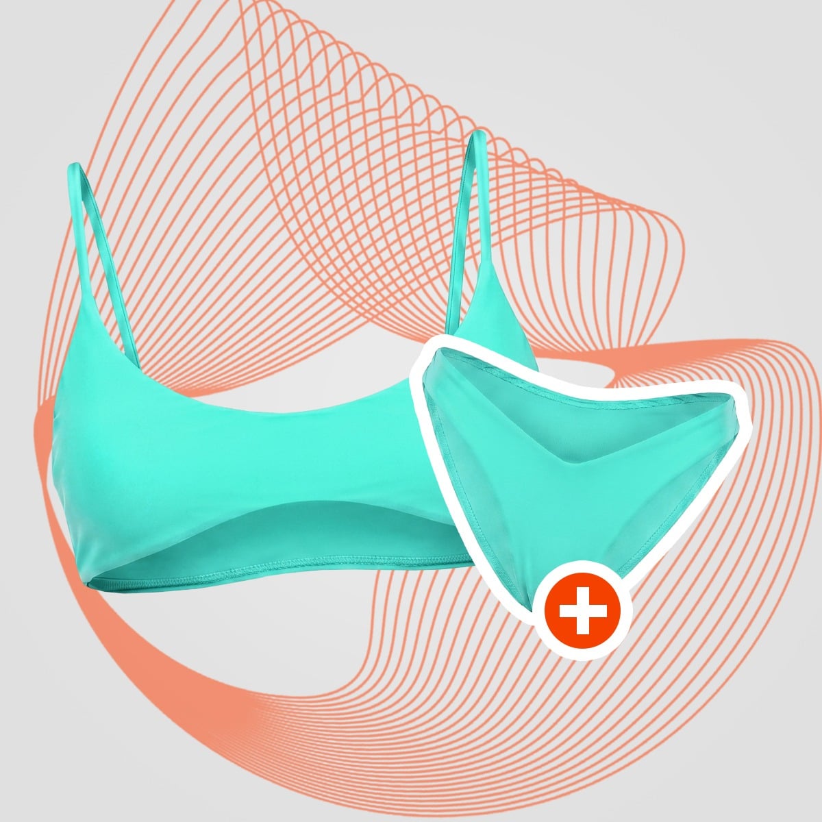 Γυναικέιο HAWAII Bikini Top Sea - GymBeam + ΔΩΡΟ