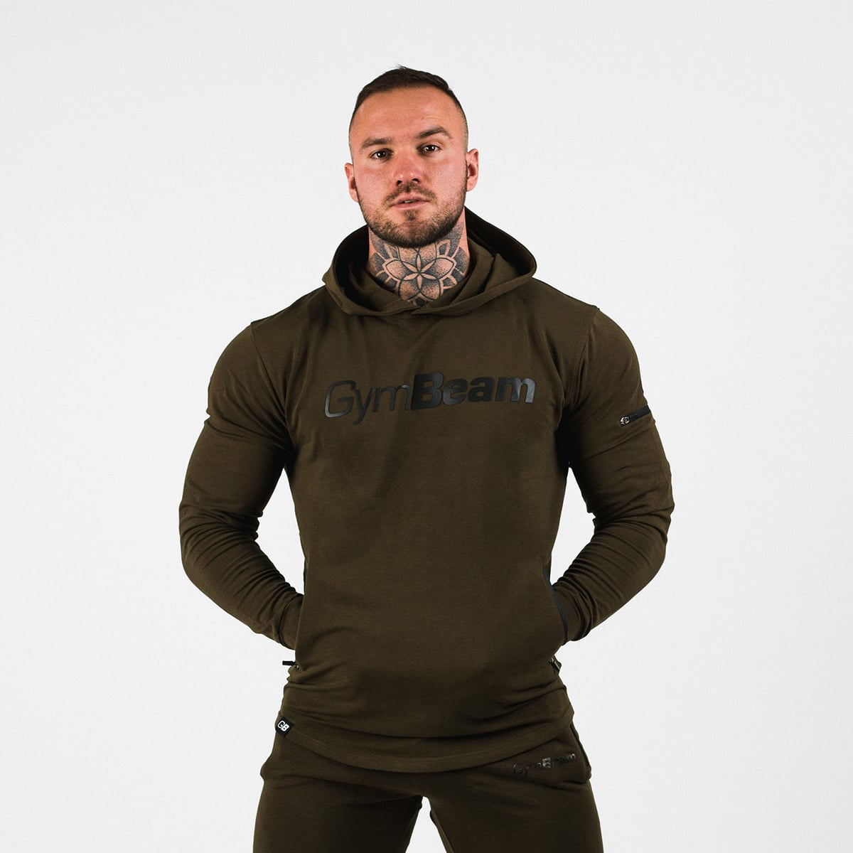 Ανδρικό Φούτερ Urban Military Green - GymBeam