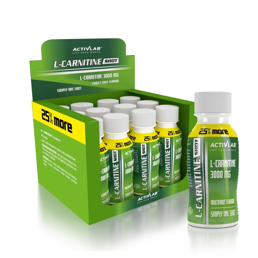 ActivLab Λιποδιαλύτης L-Carnitine Shot 100 ml Μιξ Φρούτων