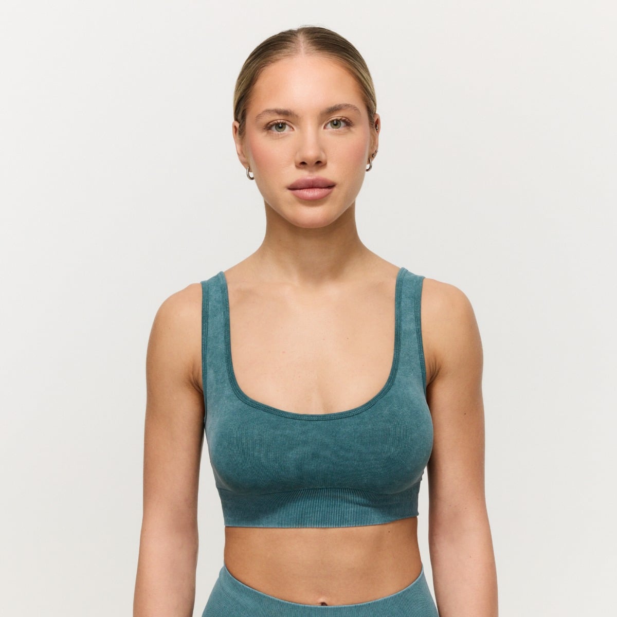 Lift Seamless Sports Bra Petrol - GymBeam