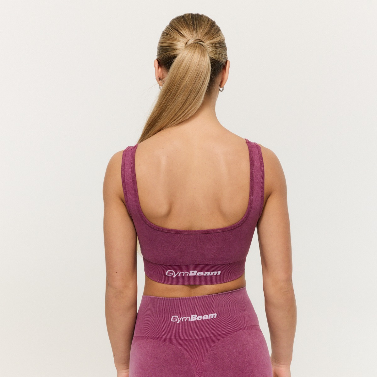 Lift Seamless Sports Bra Plum - GymBeam