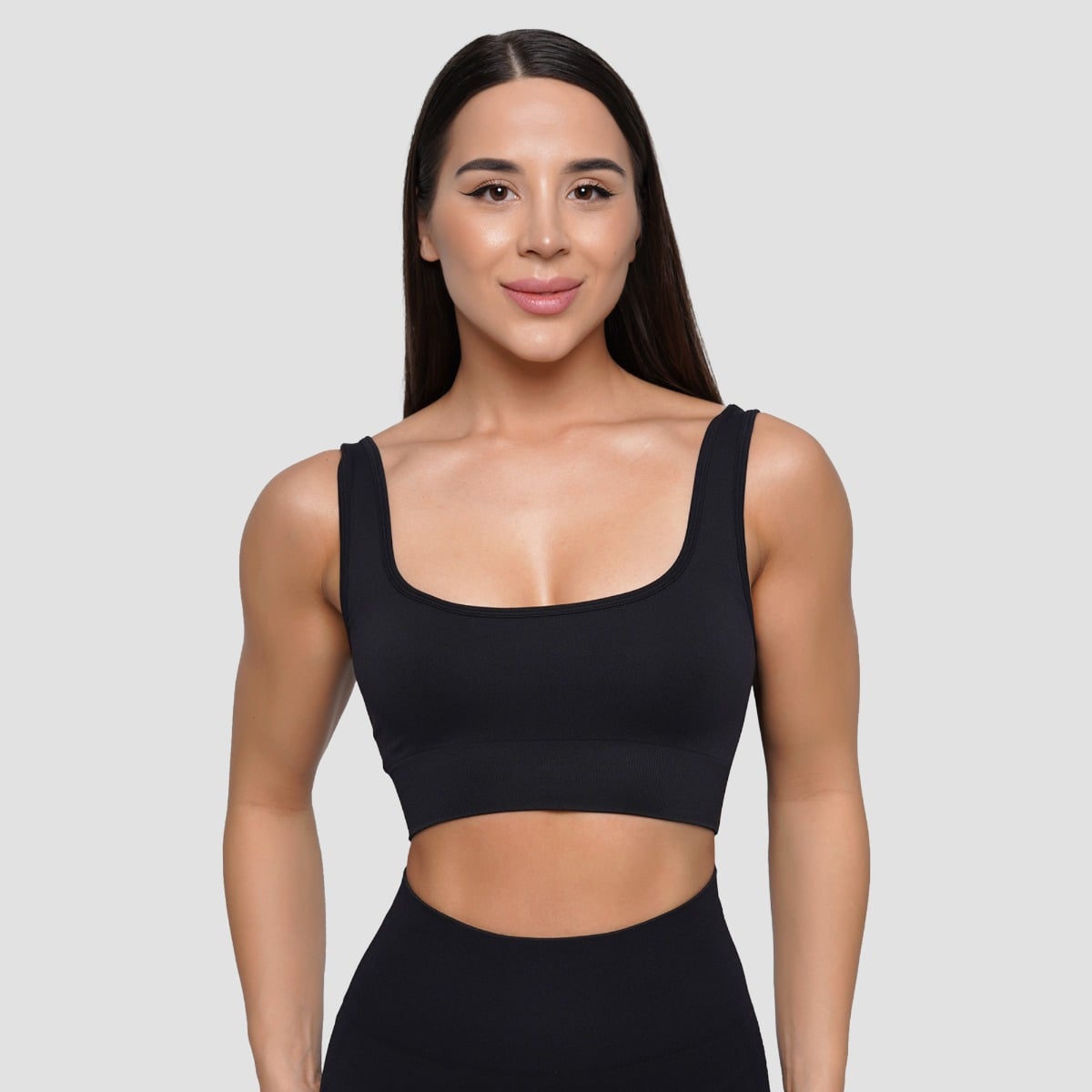 Lift Seamless Sports Bra Black - GymBeam
