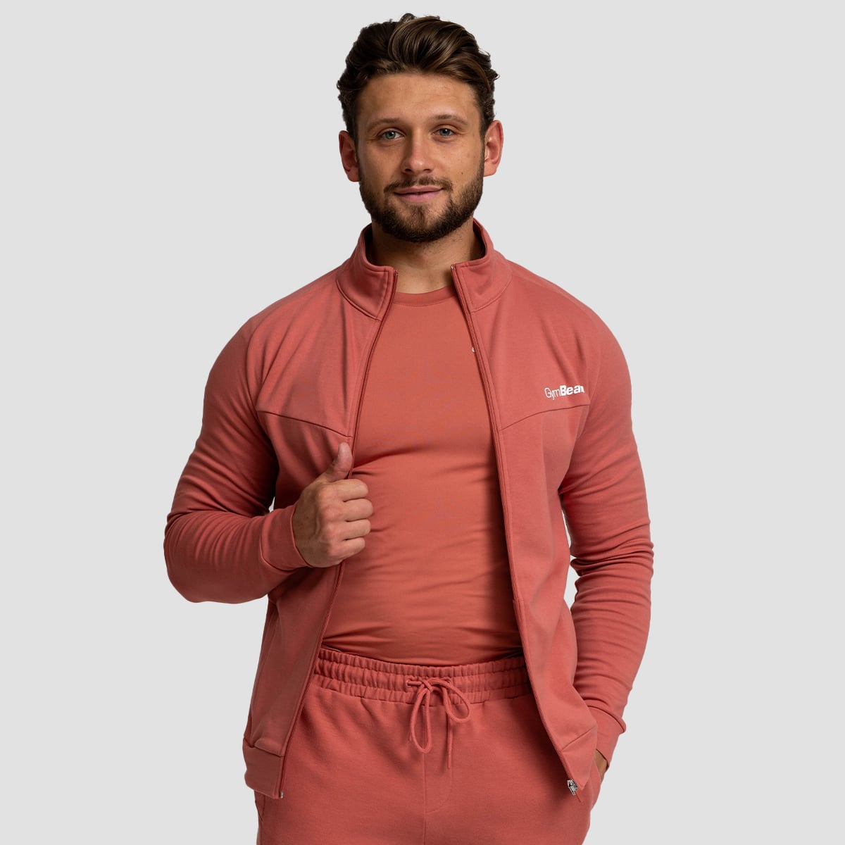 Φούτερ Limitless Zip Up Cinnamon - GymBeam