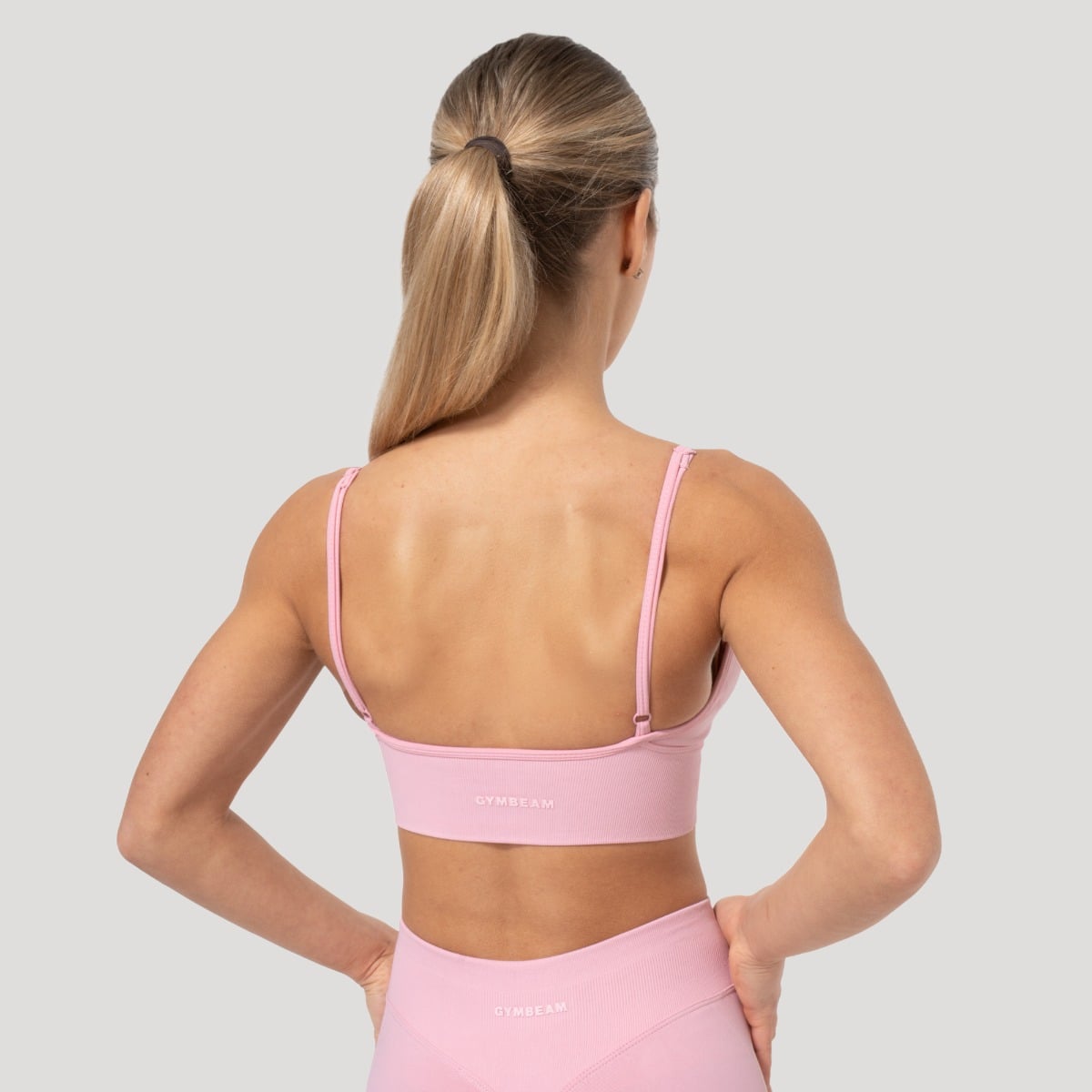 Luma Sports Bra Baby Pink - GymBeam
