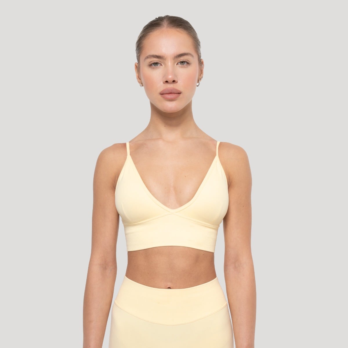 Luma Sports Bra Butter Yellow - GymBeam