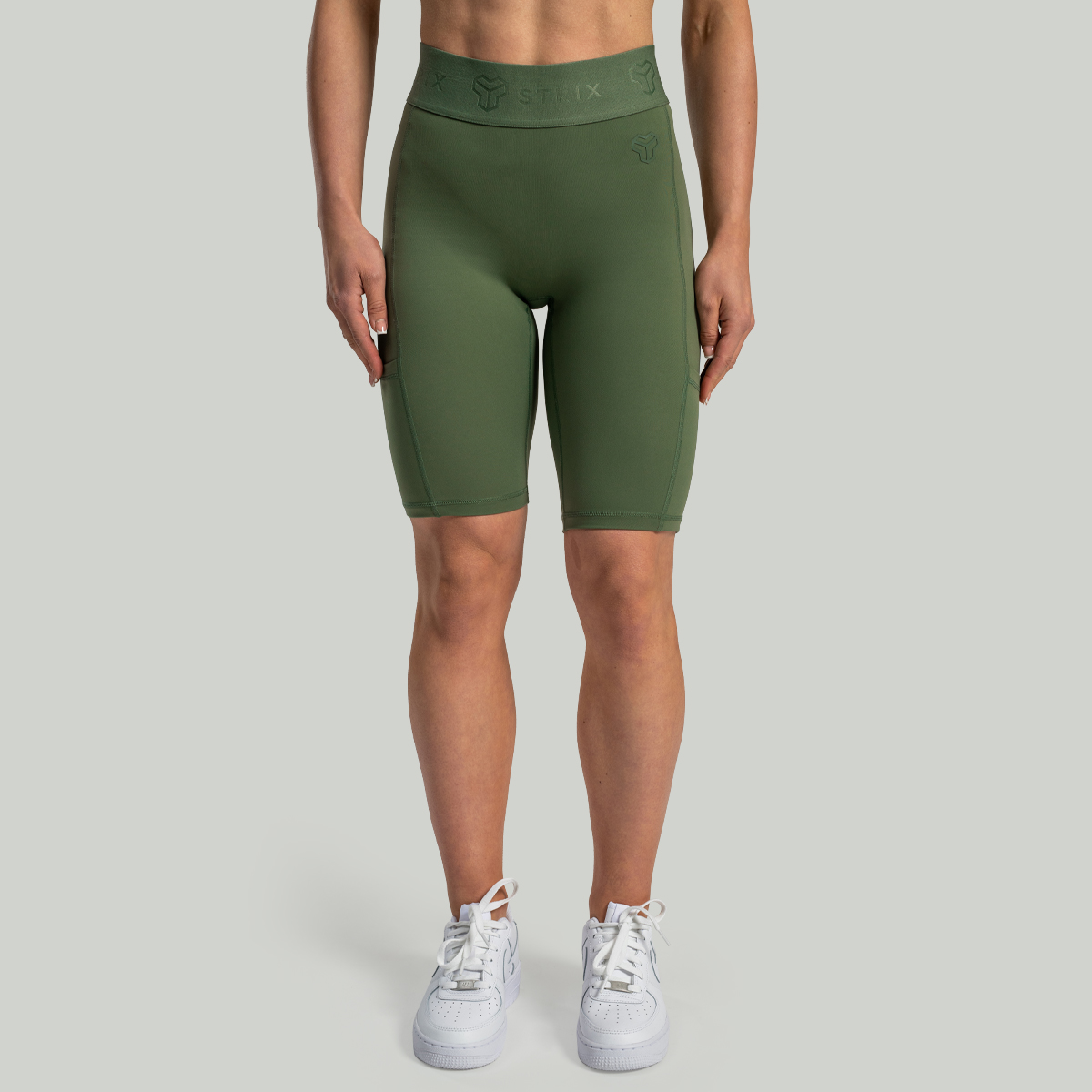 Lunar Biker Shorts Cedar Green - STRIX