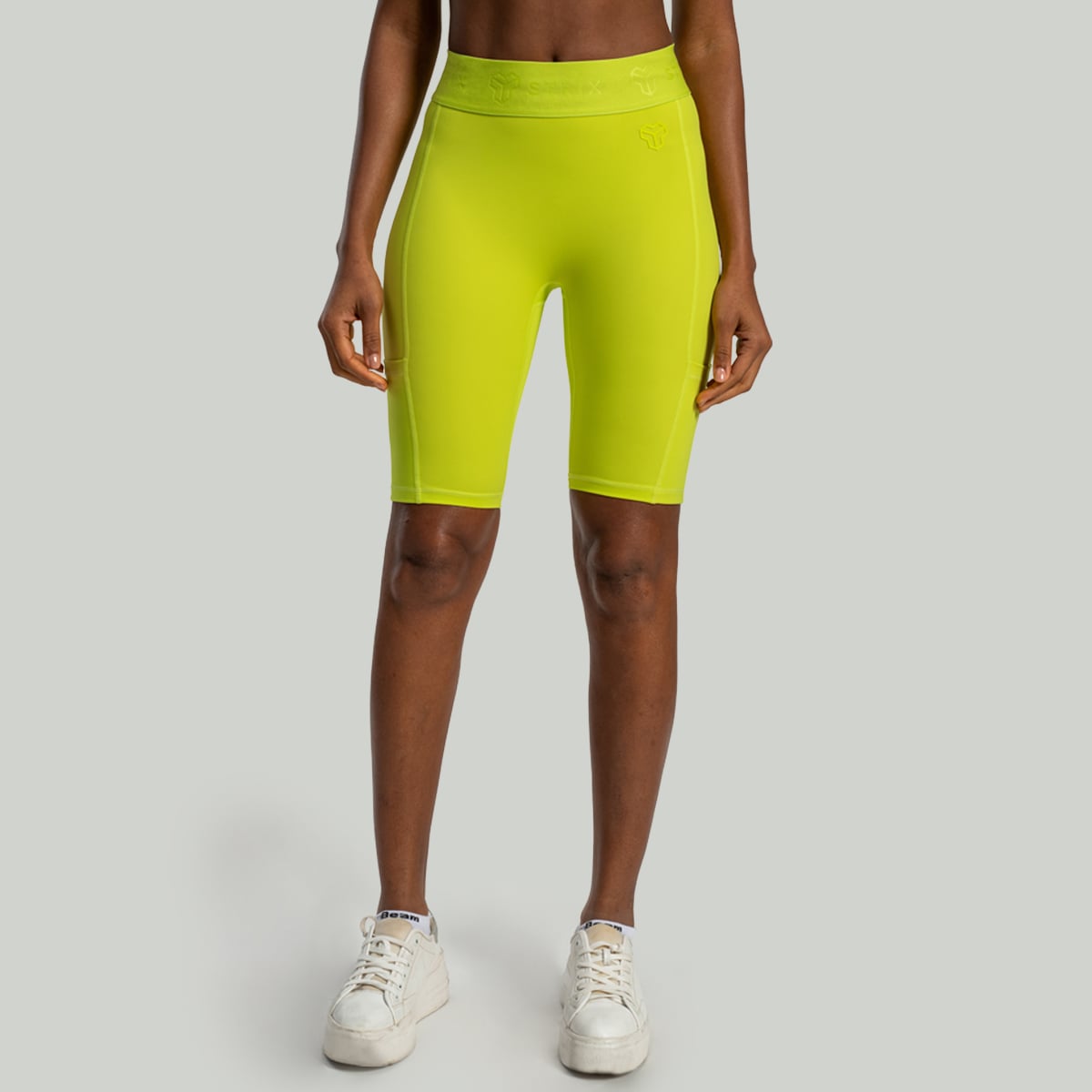 Lunar Biker Shorts Chartreuse - STRIX