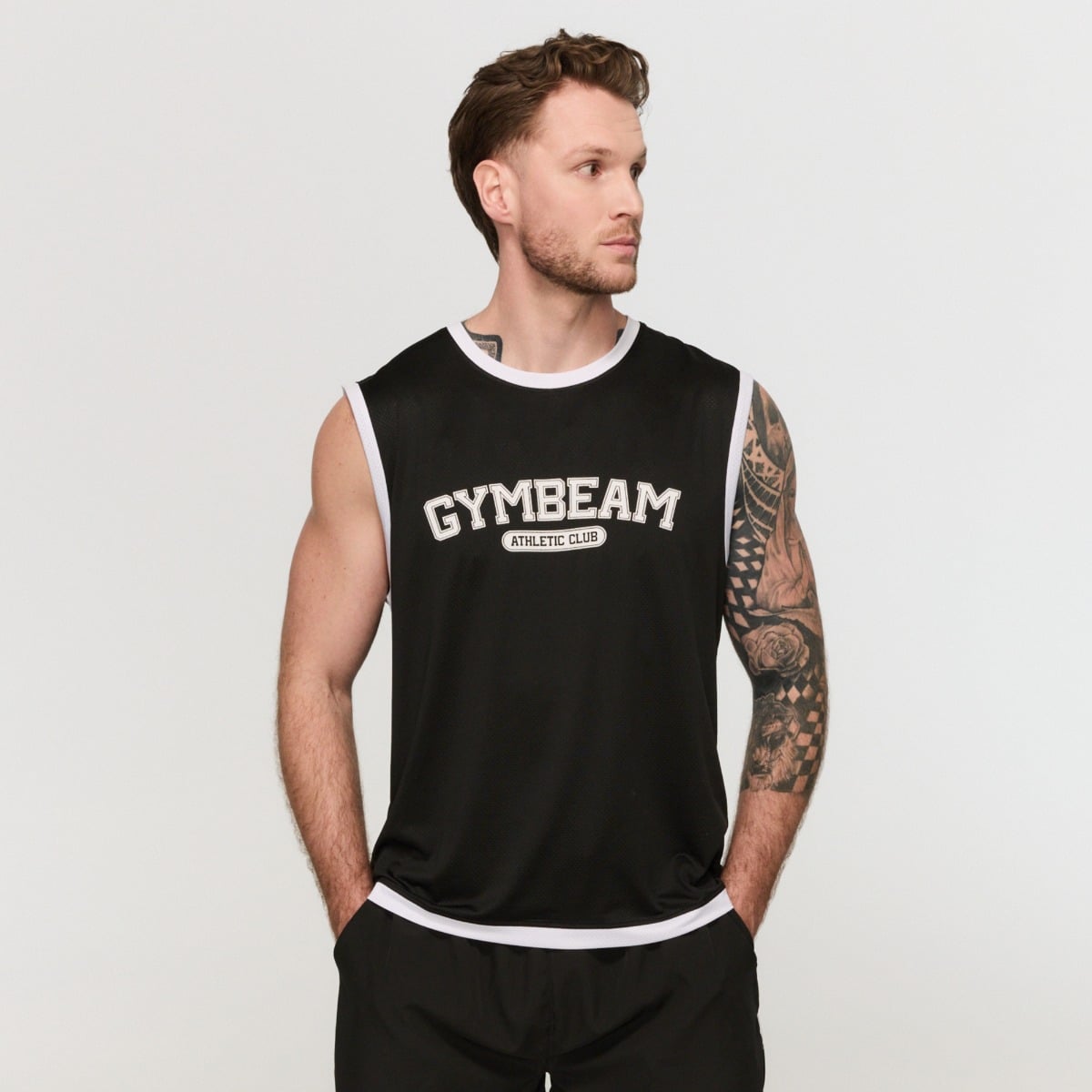 Ανδρικό Αμάνικο Varsity Black - GymBeam