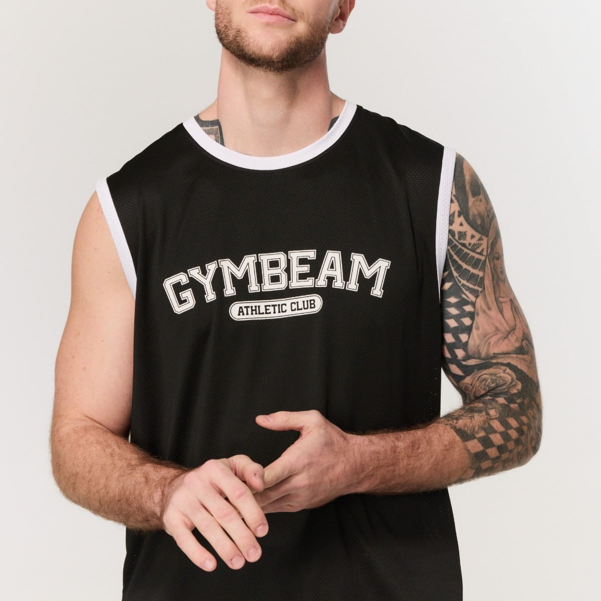 Ανδρικό Αμάνικο Varsity Black - GymBeam