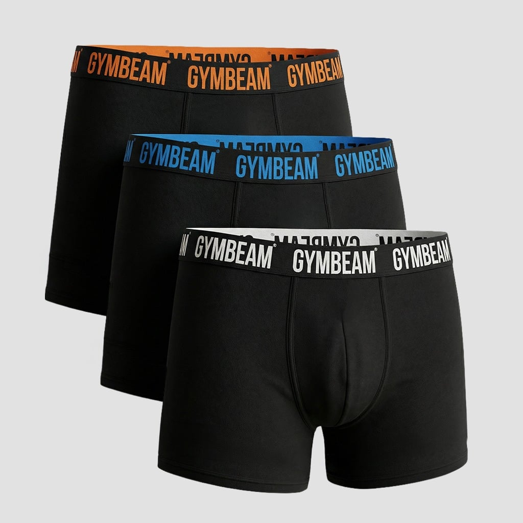 Ανδρικά FIT Boxers 3Pack Black - GymBeam