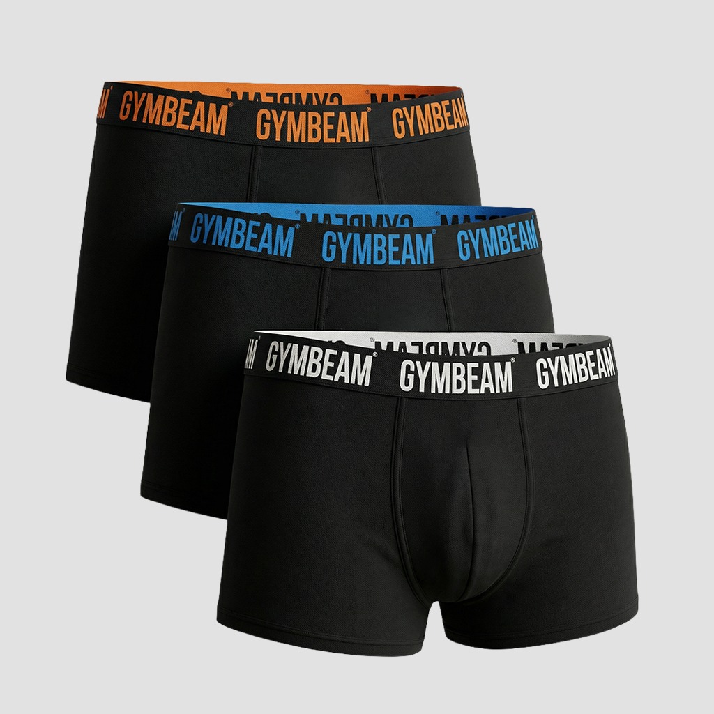 Ανδρικά FIT Trunks 3Pack Black - GymBeam