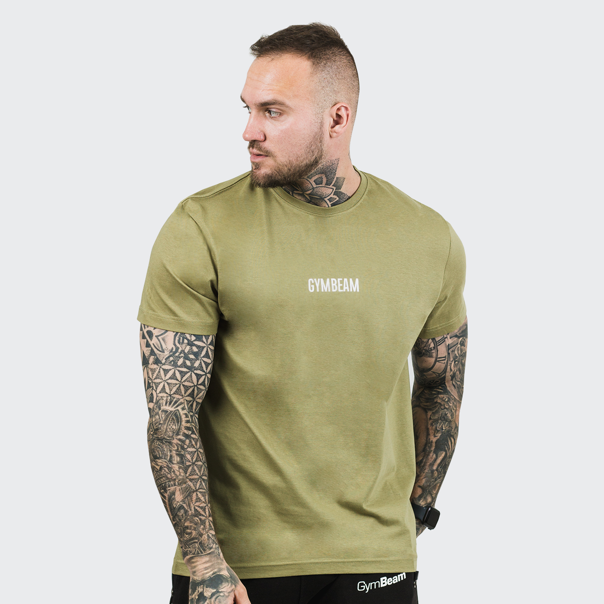 Ανδρικό T-Shirt FIT Olive - GymBeam
