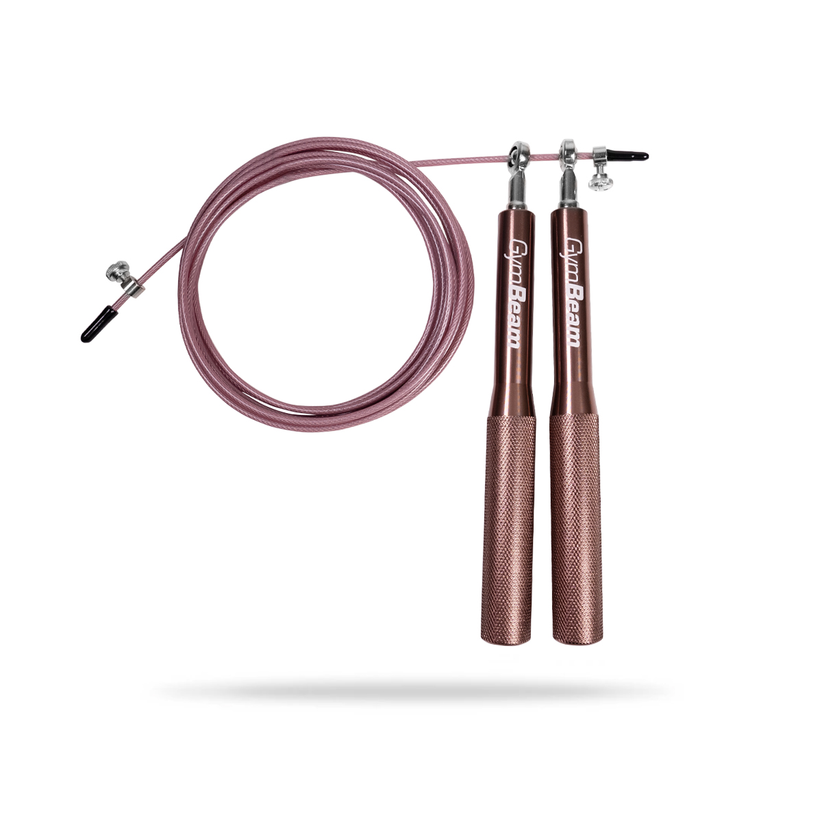 Metal Jumping Rope Rose Gold - GymBeam