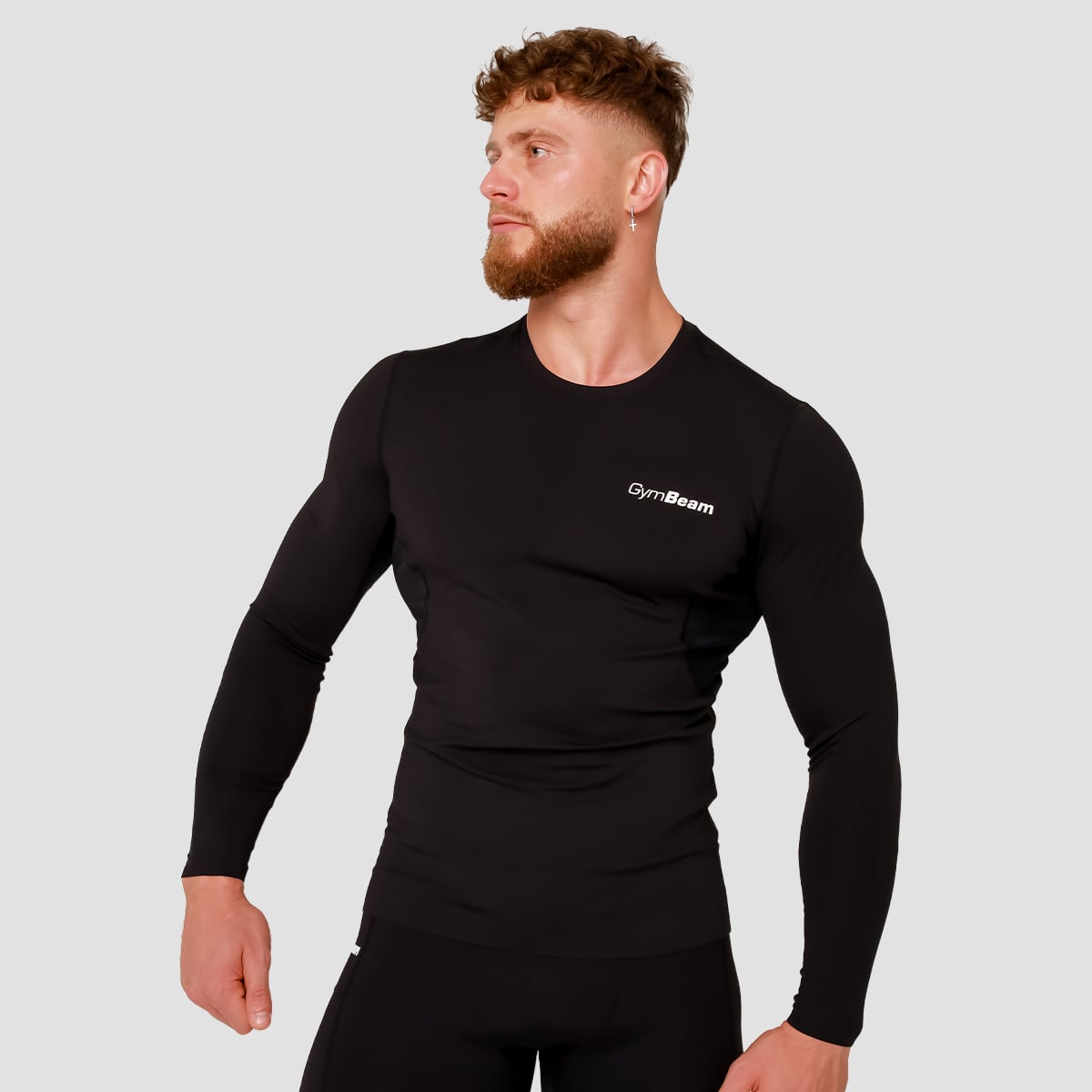 Μακρυμάνικη μπλούζα High Compression Black - GymBeam