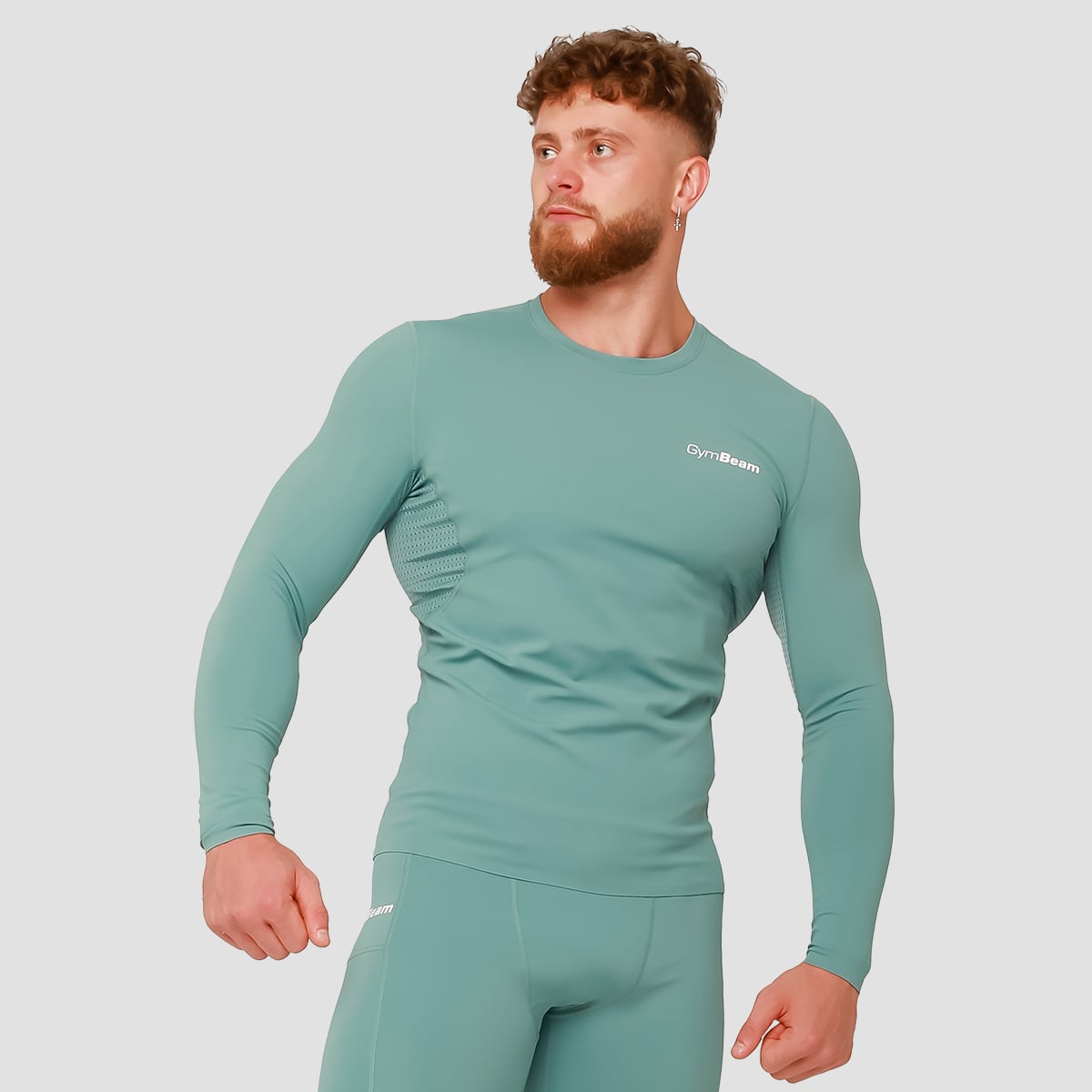 Μακρυμάνικη μπλούζα High Compression Blue- GymBeam