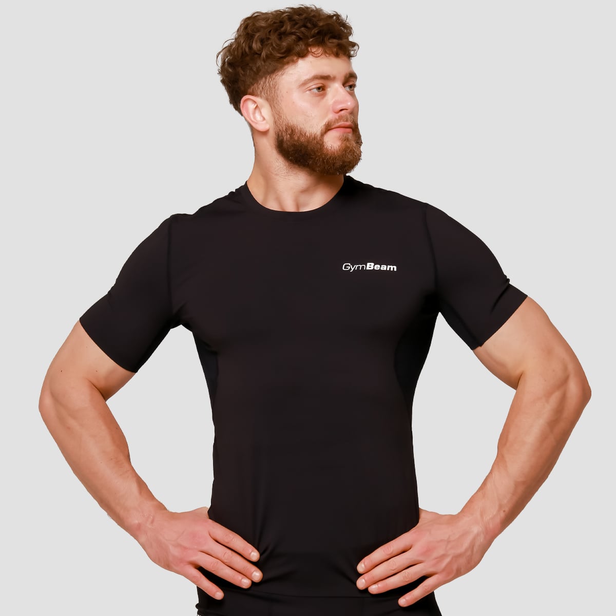 Mid Compression T-Shirt Black - GymBeam
