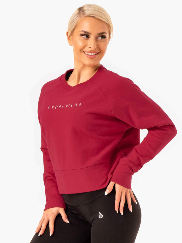 Γυναικείο Πουλόβερ Motion Wine Red - Ryderwear