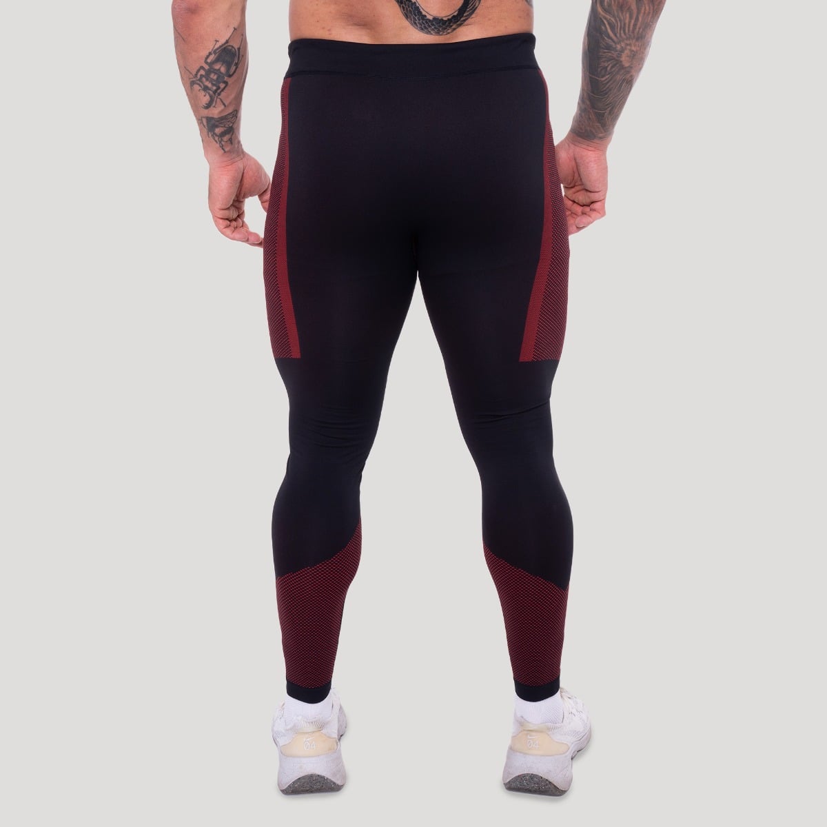OG1 Seamless Leggings Black/Red - GymBeam