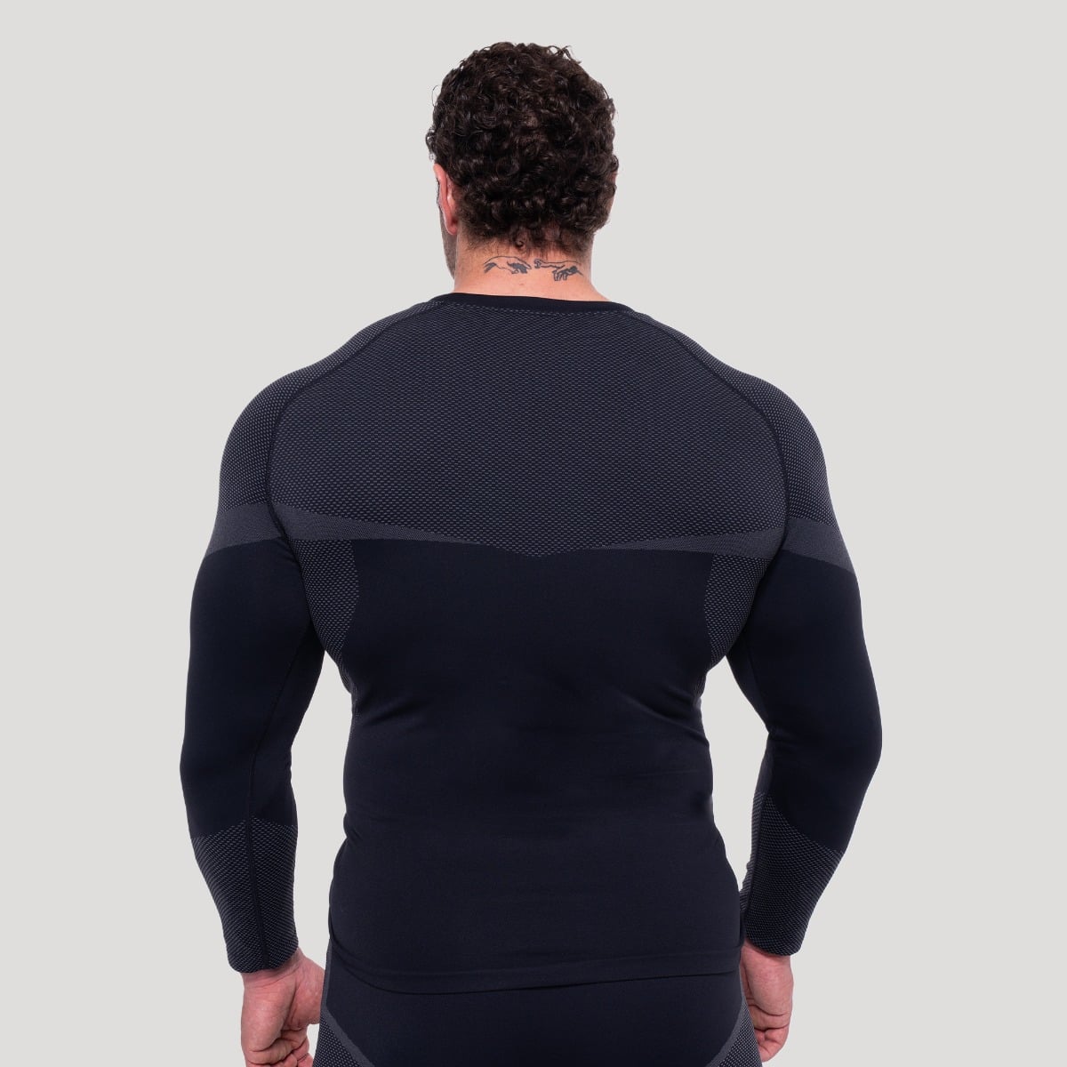 OG1 Seamless Longsleeve Black/Grey - GymBeam