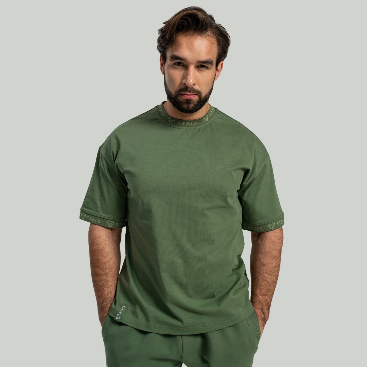 Oversized Heavy Tee Cedar Green - STRIX