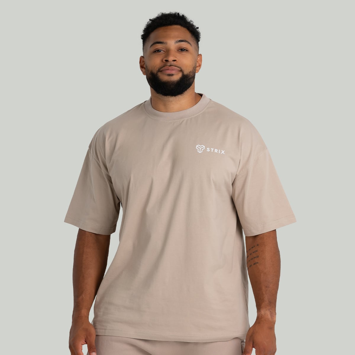 Oversized Tee Taupe - STRIX