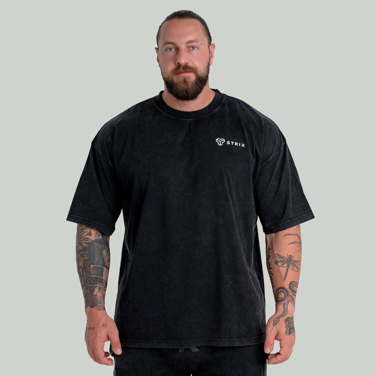 Oversized Tee Washed Black - STRIX