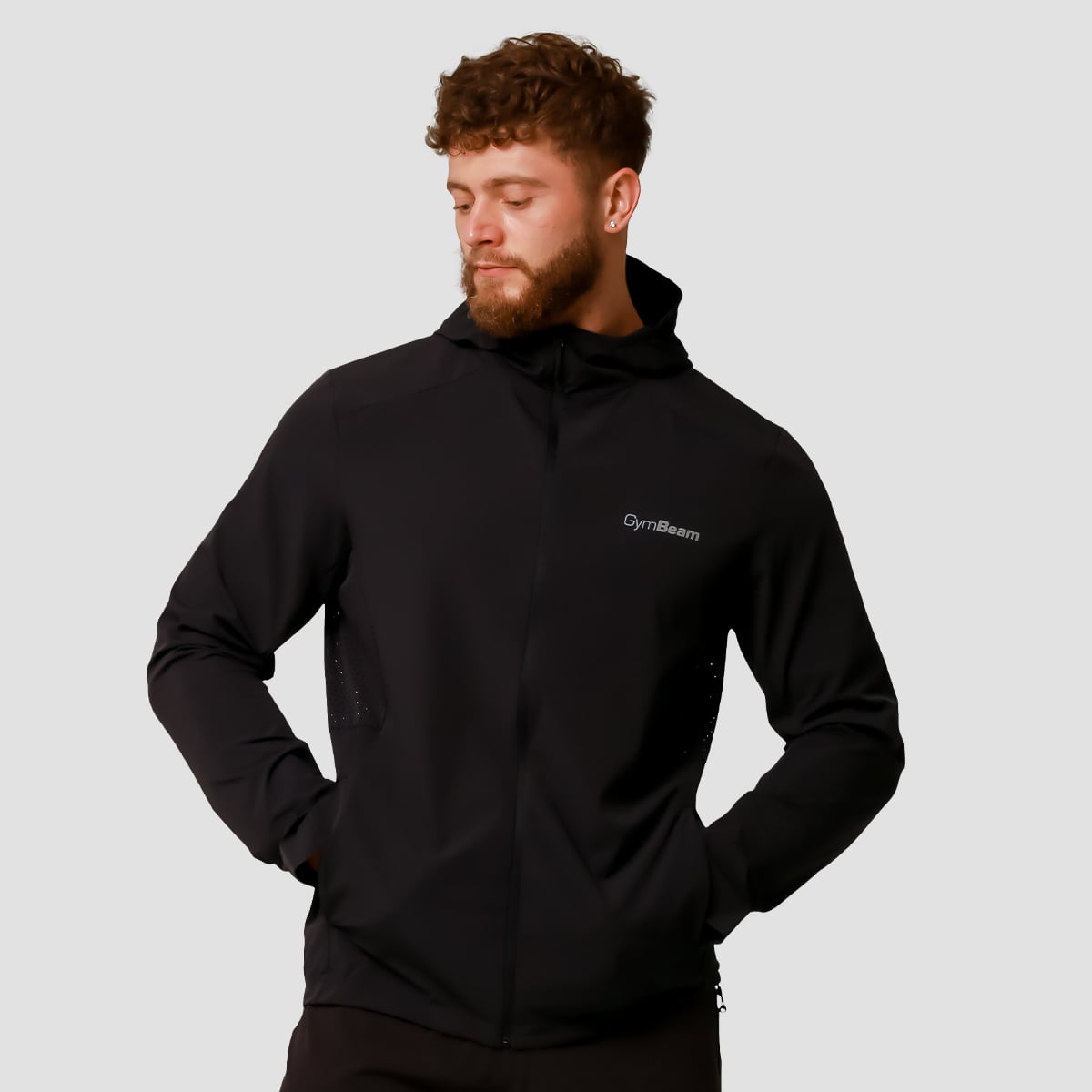 Pulse Running Jacket Black - GymBeam