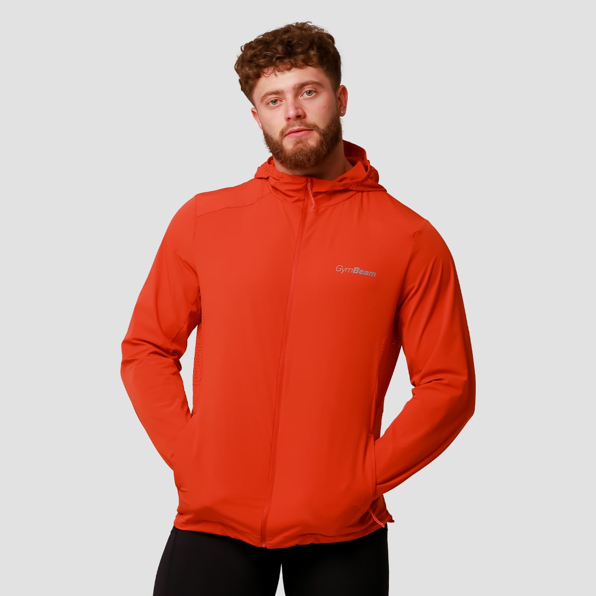 Pulse Running Jacket Orange - GymBeam