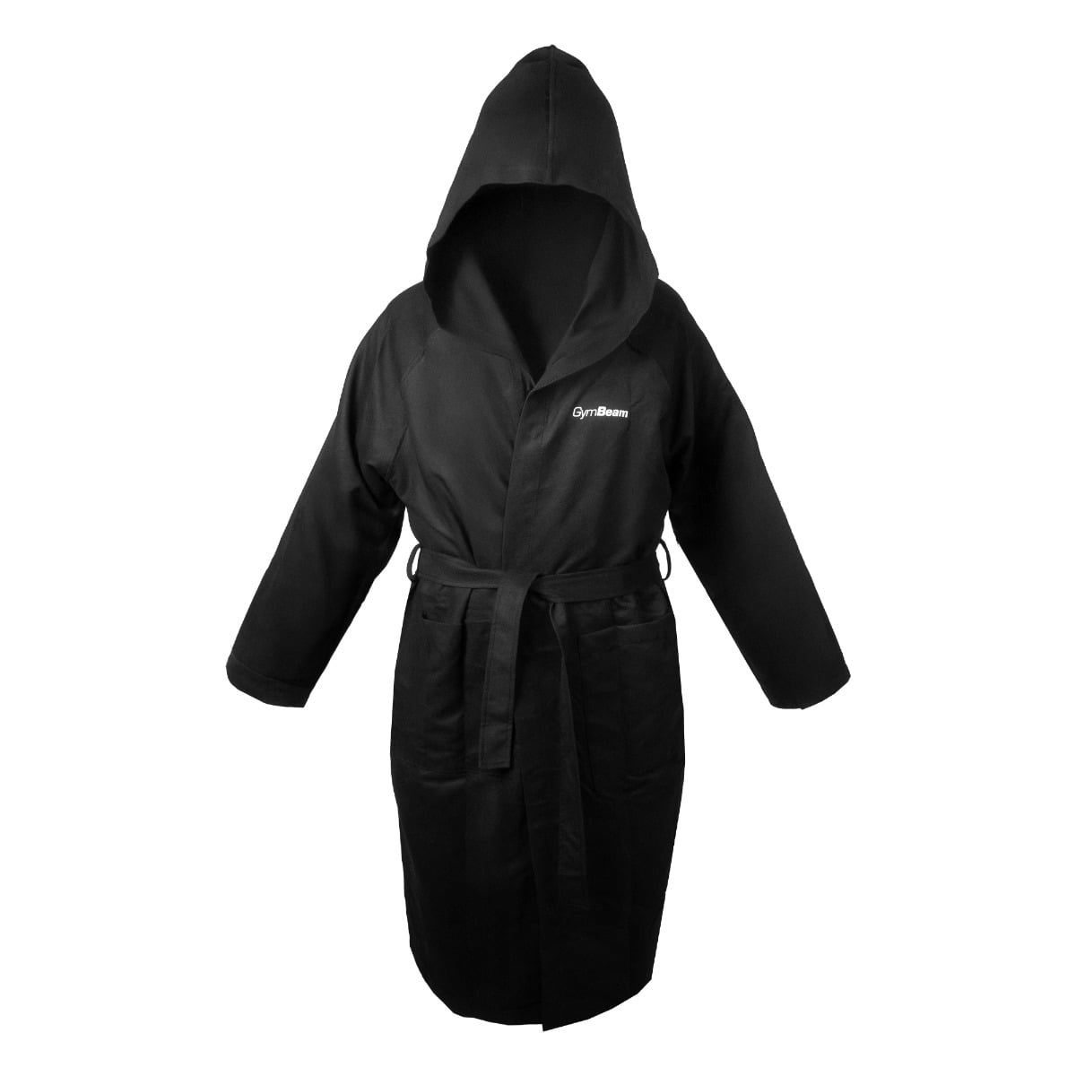 Quick-Dry Bathrobe Black - GymBeam