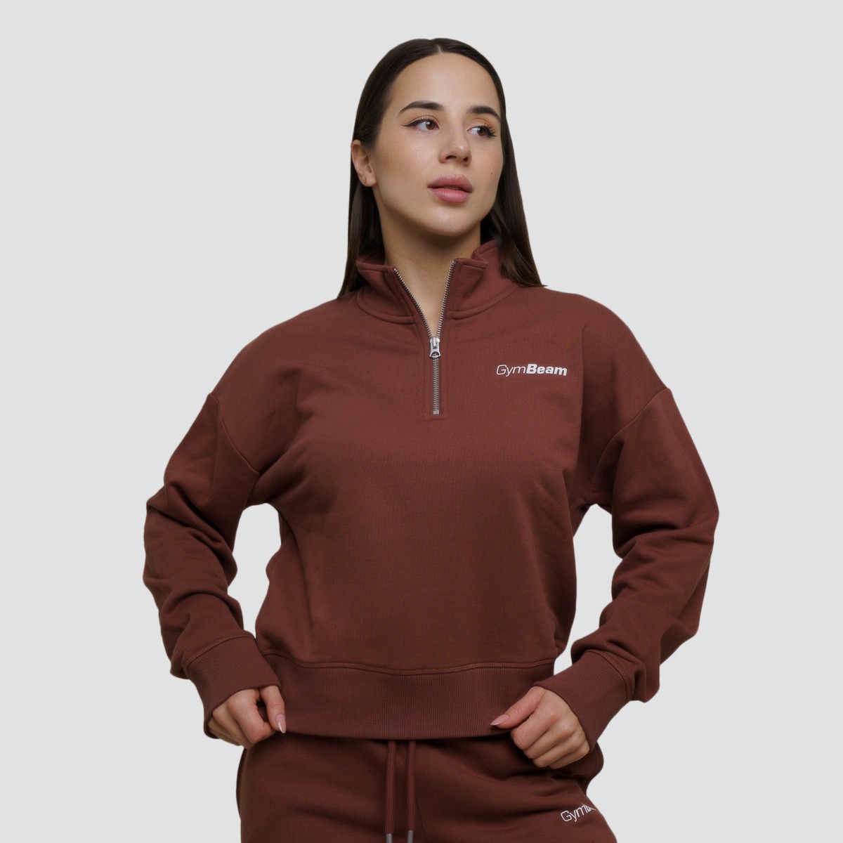 Γυναικείο Jumper Agile 1/2 Zip Root  - GymBeam