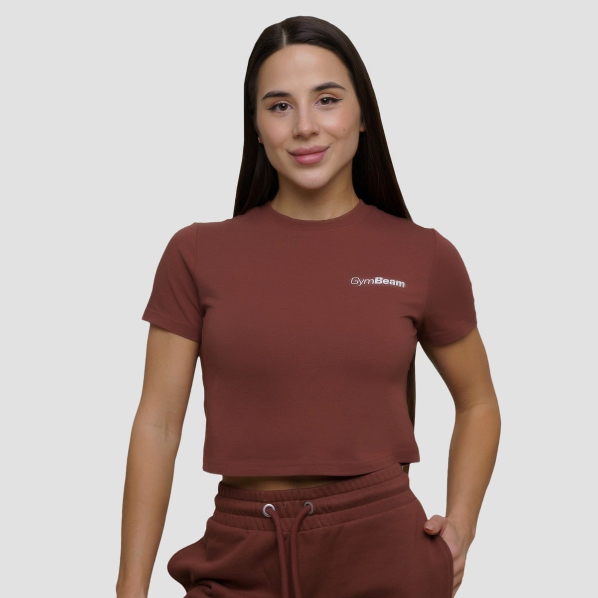Γυναικείο Agile Cropped T-Shirt Root - GymBeam