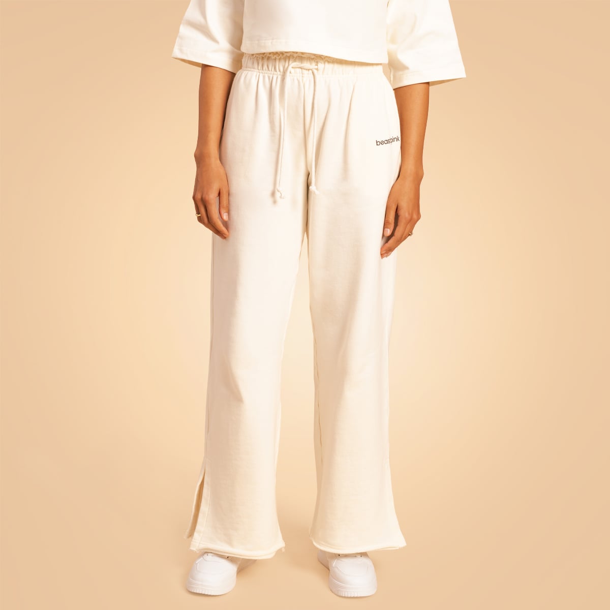 Γυναικεία Serenity Joggers Ivory - BeastPink