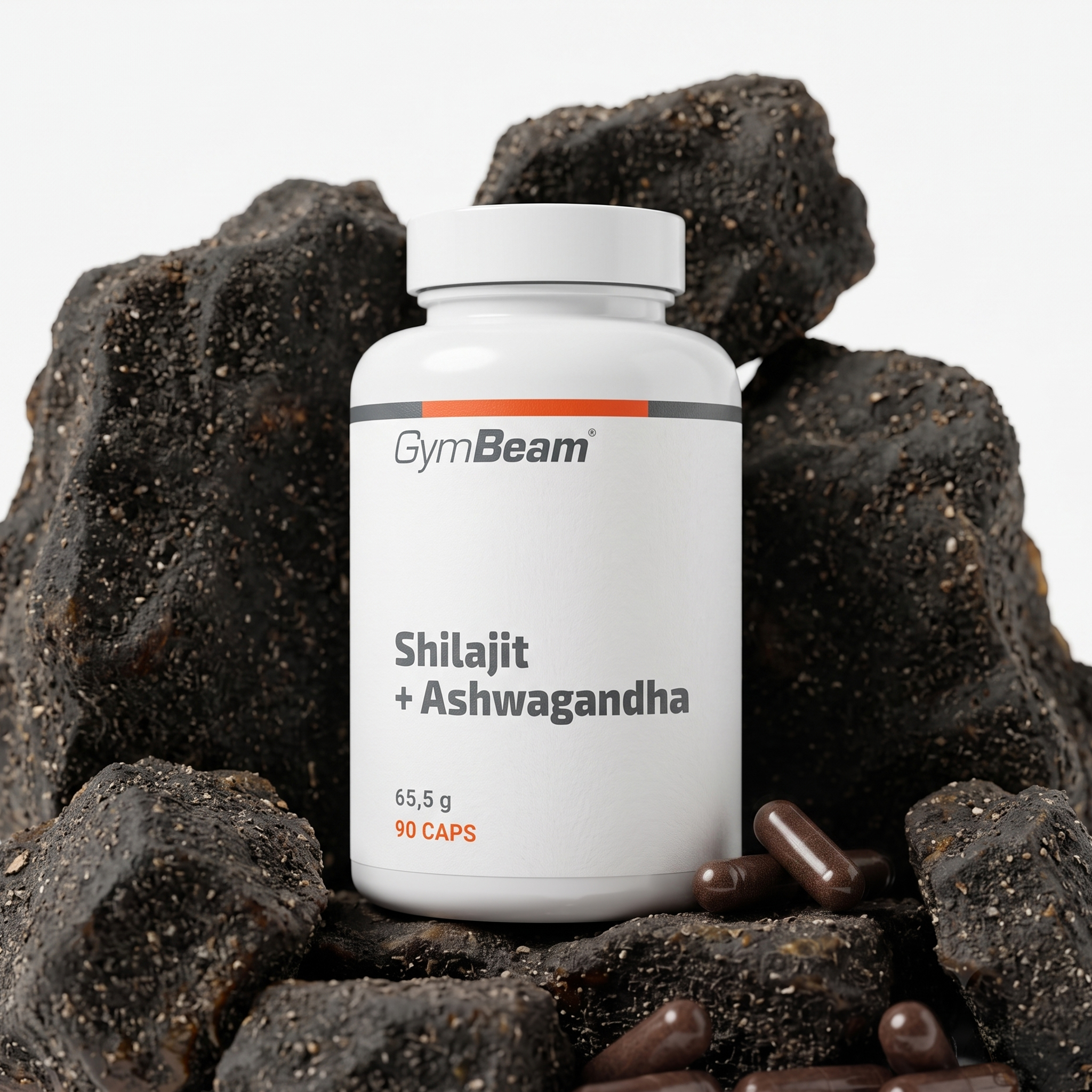 Shilajit + Ashwagandha - GymBeam 90 caps