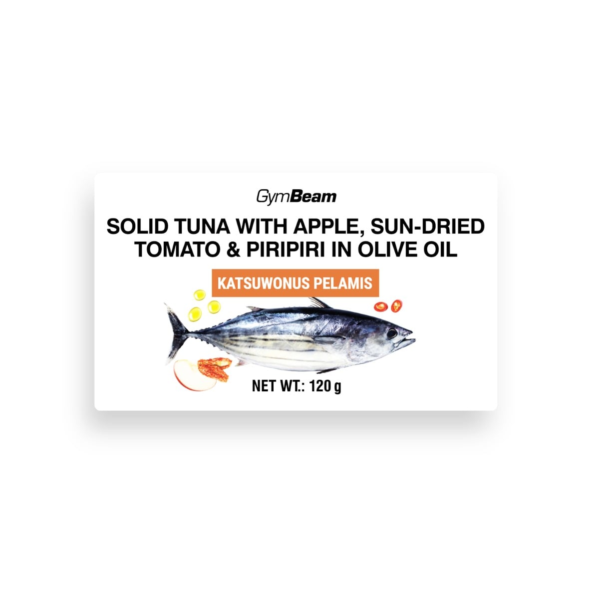 Τόνος σε ελαιόλαδο με μήλο, λιαστή ντομάτα & Piripiri - GymBeam