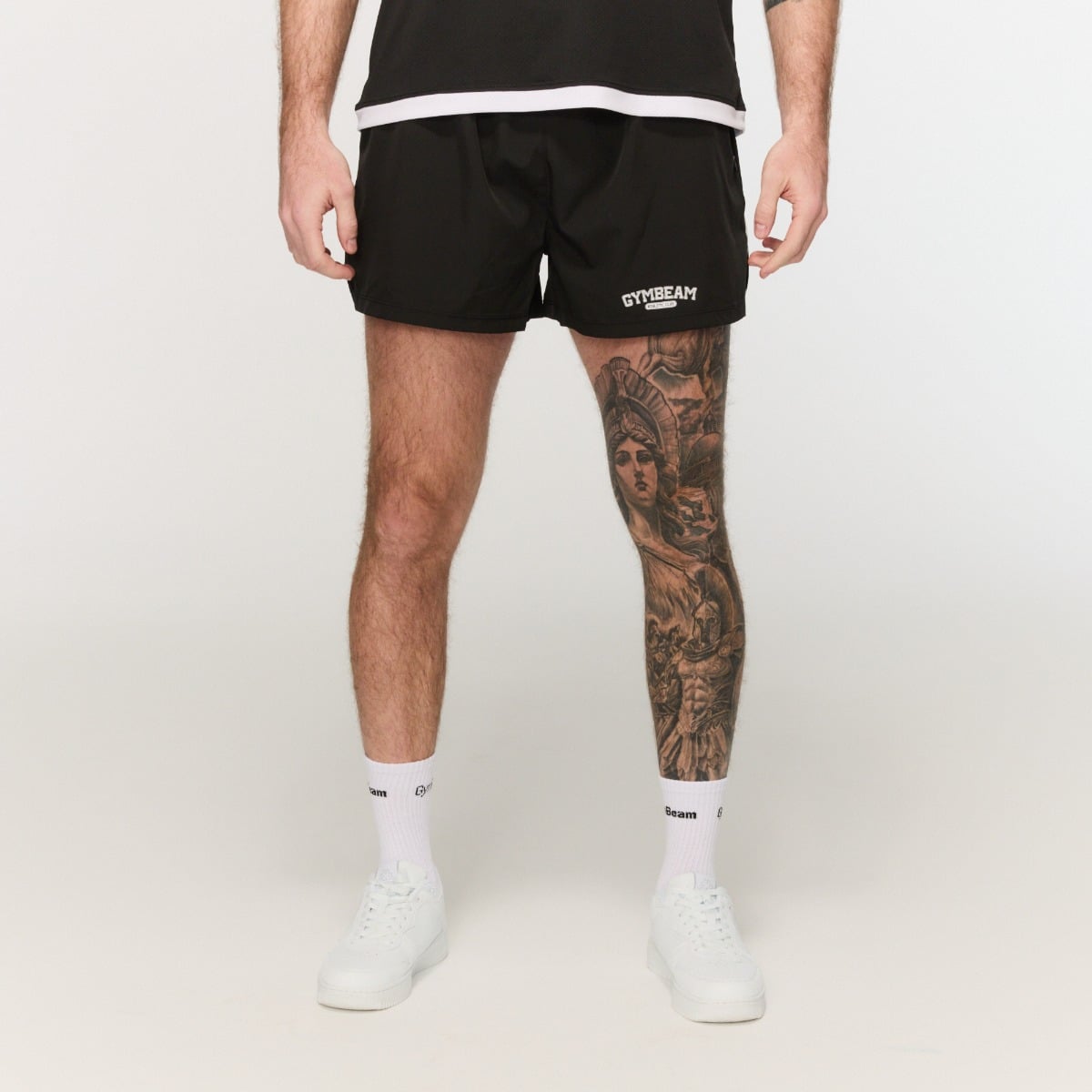 Varsity Shorts Black - GymBeam
