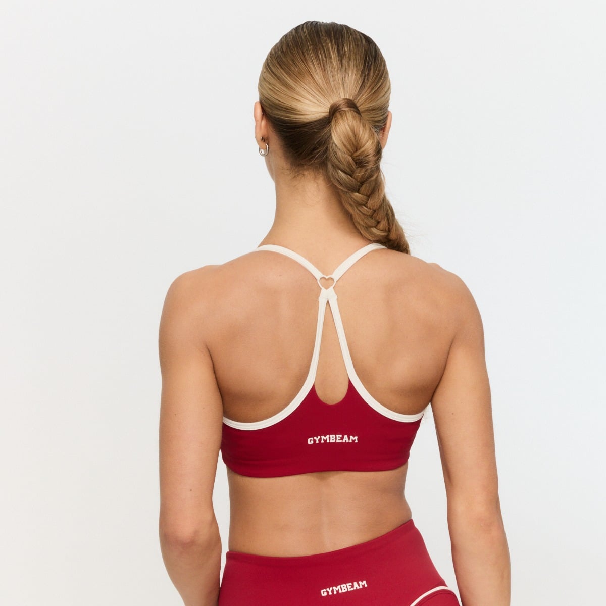 Varsity Sports Bra Red - GymBeam