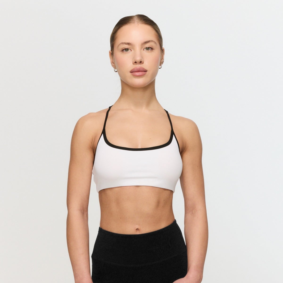 Varsity Sports Bra White - GymBeam
