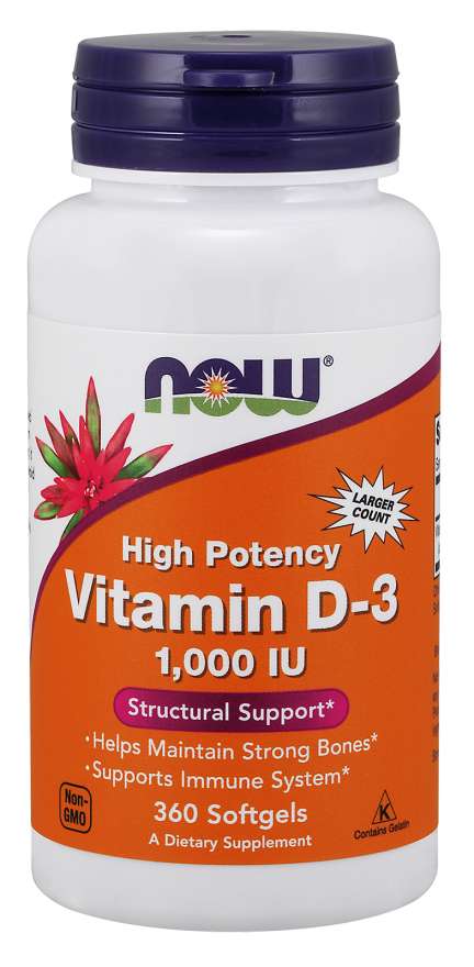 Βιταμίνη D-3 1000 IU - NOW Foods